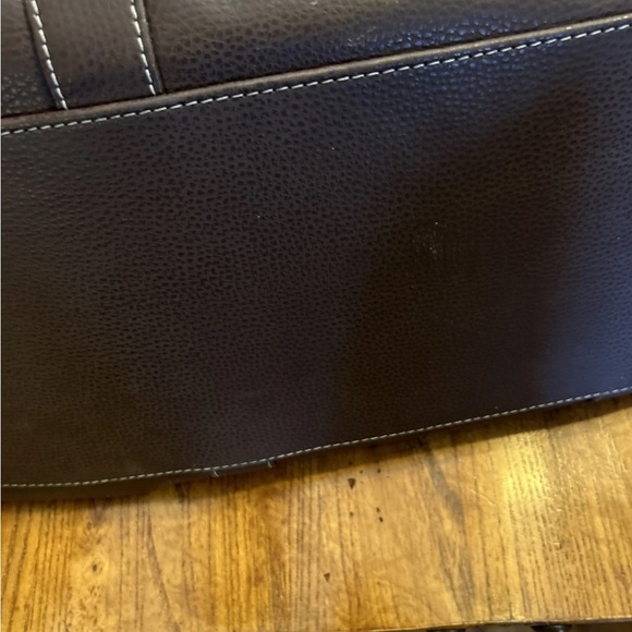 Barrington Brown Vegan Leather Men's Captains Duffle Bag EUC!! - Picture 10 of 16